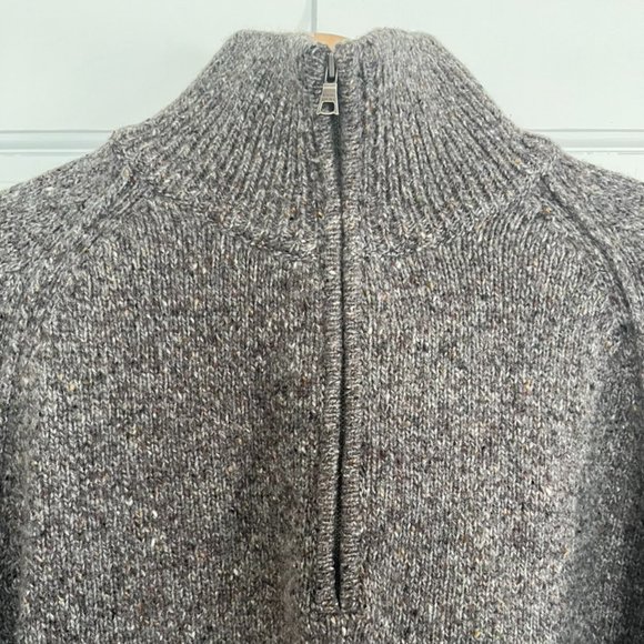 Banana Republic Wool Cashmere Half Zip Sweater L - Picture 2 of 12